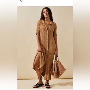Free people Riding waves sweater midi dress